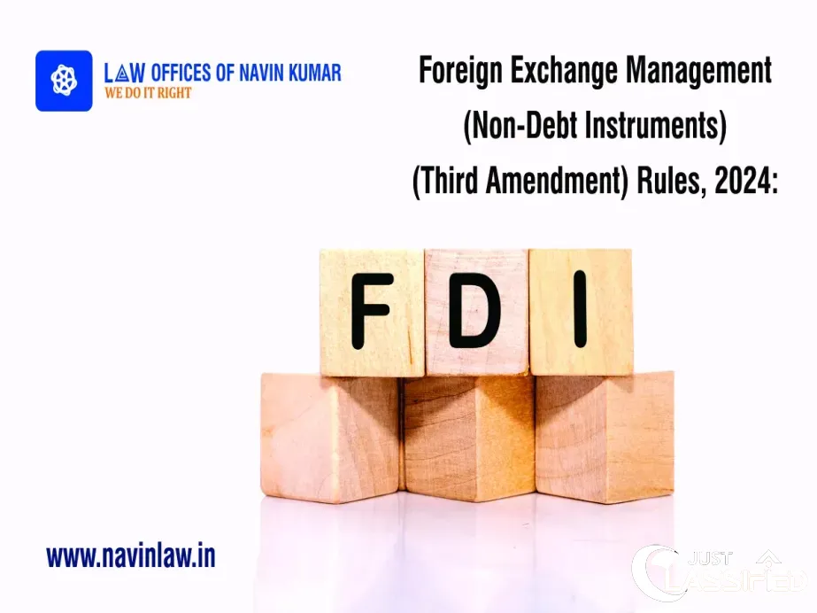 oreign Exchange Management (Non-Debt Instruments) (Third Amendment) Rules, 2024: – Comments.